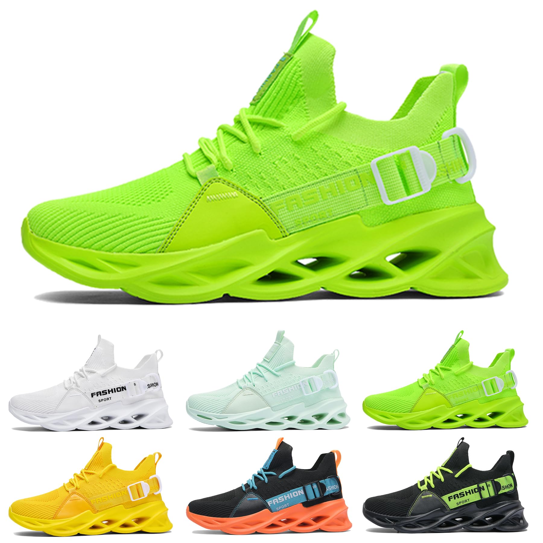 MCIVOXER Zapatillas de Running para Hombre Mujer Casual Ligero Transpirables Zapatos para Correr Gimnasio Deportives Transpirables Atlético Zapatos Gimnasio Confort Fitness Sport Sneake