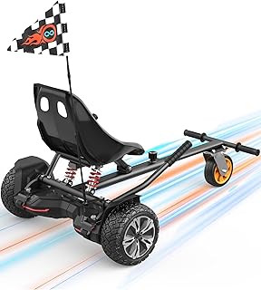 Gyroor Self Balancing Scooters Seat Attachment - Go Kart Conversion for 6.5'' to 10'' Self Balancing Scooters, Adjustable Frame Length, Perfect for Kids and Adults