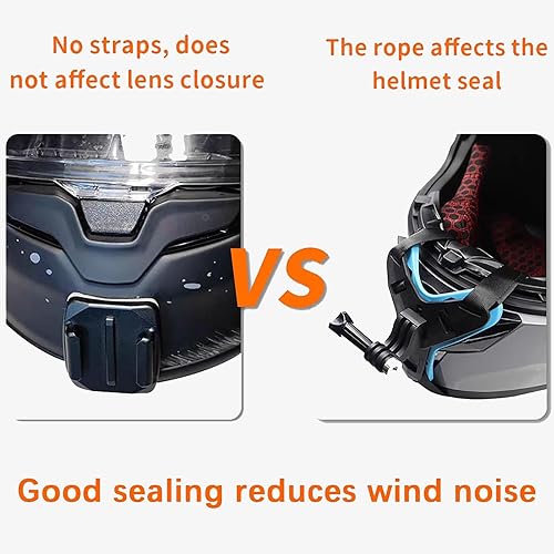 Miniatura 8 de AGV K1S - Kit de montaje de barbilla hecho para casco K1 S, kit de montaje de cámara de fibra de carbono, soporte de cámara ajustable compatible con