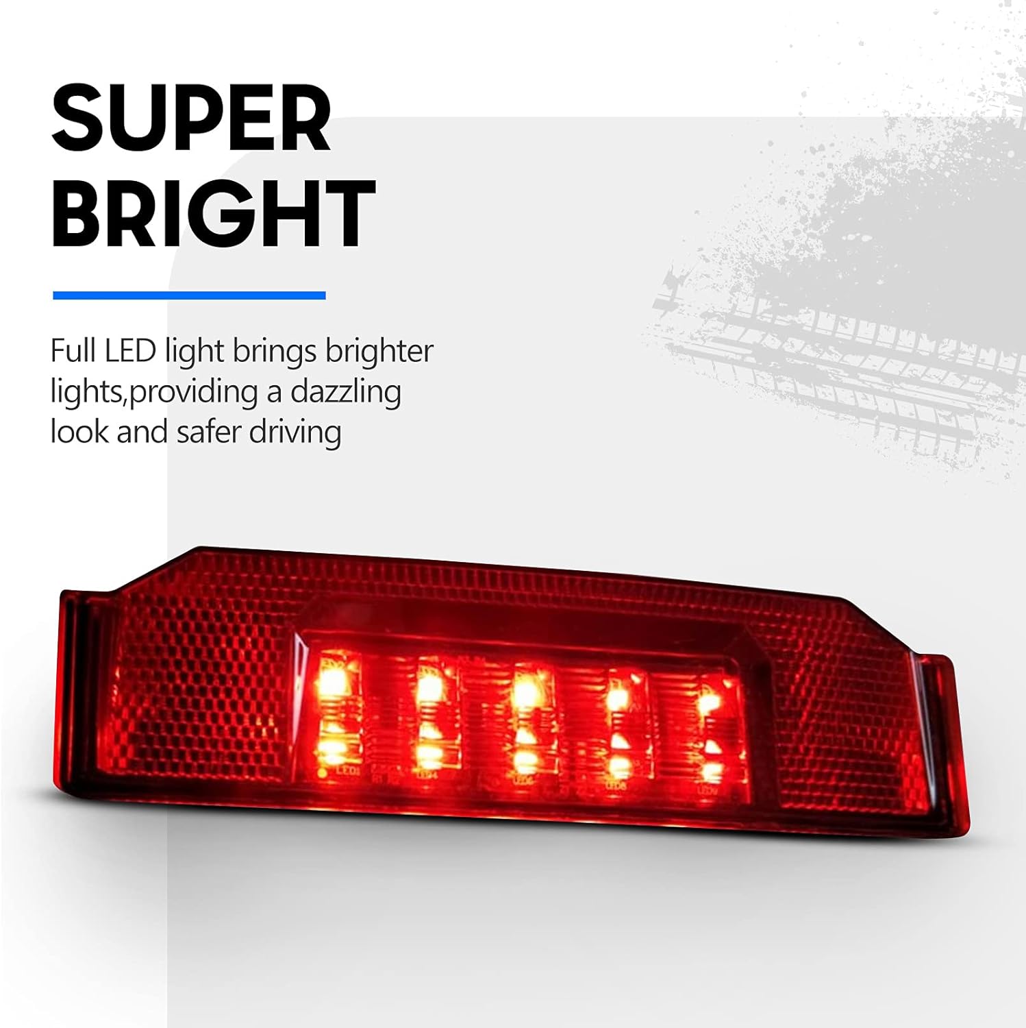 BUNKER INDUST 1 Pcs Rear Tail Light Assembly,LED Brake Stop Lights Fits for 2015 2016 2017 2018 2019 Polaris Ranger 570 Full Size 900 XP 1000 RGR Replacement Part 2412774