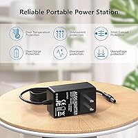 Vista 6 de VHBW Cable de alimentación de adaptador de CA para Audio-Technica AT-LP60X-BK, AT-LP60X-BW, AT-LP120XUSB-BK - Tocadiscos de accionamiento directo