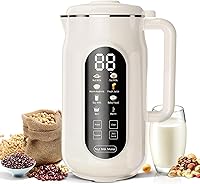 Vista 1 de 10-in-1 Nut Milk Maker Machine, 42oz Automatic Nut Milk Maker with LED Touch Screen, Self-Cleaning, 12H Delay Start, Keep Warm, Automatic for