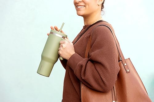 Miniatura 3 de Hydrapeak Juego de popotes de repuesto para Voyager de 40 onzas, popotes reutilizables, popote de vaso de 40 onzas, paquete de 3 (Iceberg)