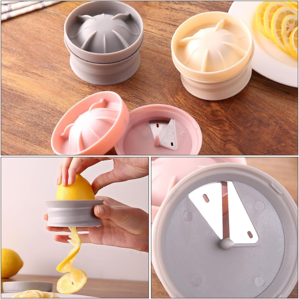 2pcs Manual Fruit Slicer with Comfortable Handle for Kitchen image 4
