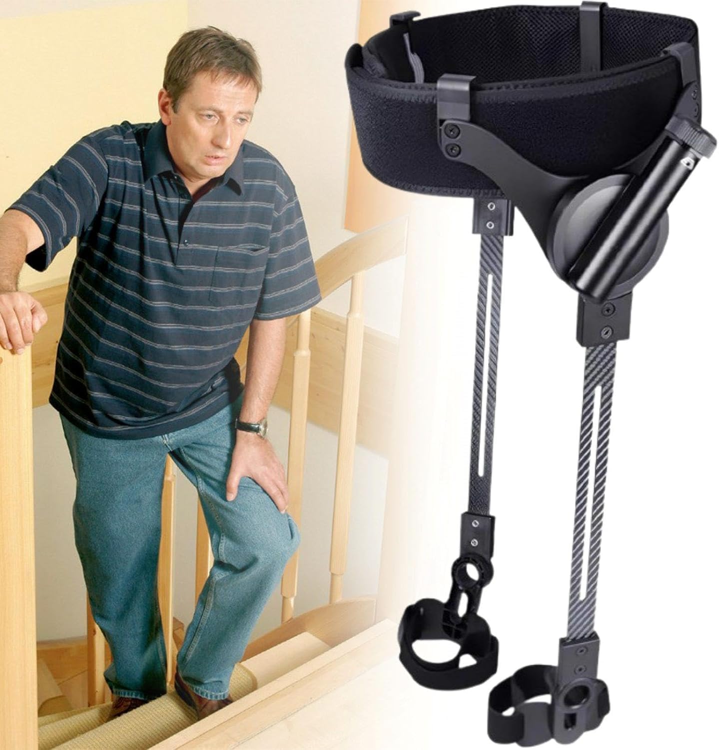 Exoesqueleto biónico para Caminar, Tallas S/M/L, Ayuda para Caminar, Asistencia para Miembros Inferiores, Equipo de rehabilitación de piernas para hemiplejia.