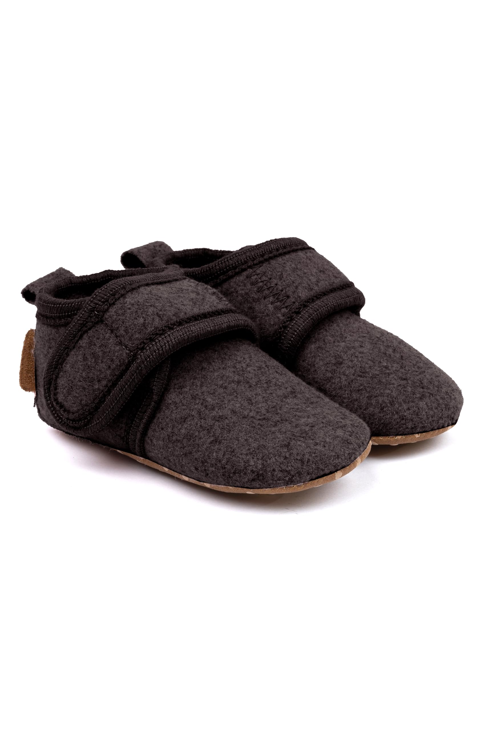 Mikk-line Zapatos de bebé para gatear – Zapatillas suaves con suela de ante de imitación antideslizante – Zapatillas cálidas de fieltro para niños y niñas – Perfecto para 0 – 48 meses