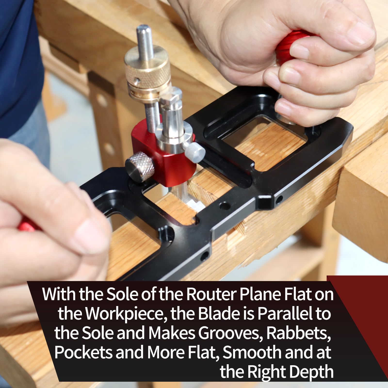 Router Plane Versatile Taglio Strumento Manuale Lavorazione Del Legno Finitura Liscia Aereo Portatile per Pulizia o Estensione Fondo Delle Scanalature Rabbet
