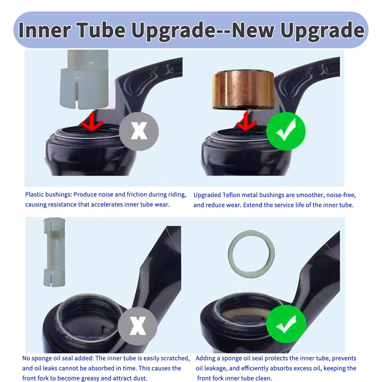 Zawieszenie roweru górskiego 26/27,5 cala widelec pneumatyczny 120 mm 1-1/20.3 cm prosty hamulec tarczowy przedni QR 9 mm blokada ręczna