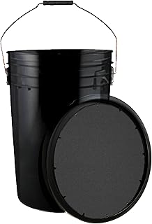 Champion Sports 6 Gallon Bucket with Padded Soft Seat Lid - Durable Construction - Balls Not Included - Ideal for Basebal