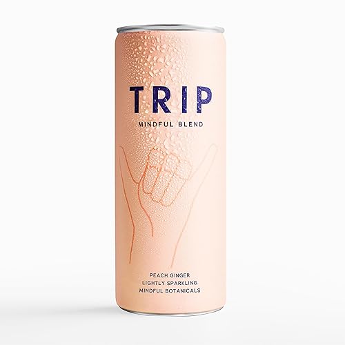 Miniatura 8 de Trip Mindful Blend, seltzer de adaptógeno ligeramente brillante, sin alcohol con citrato de magnesio de 120 mg con ashwagandha, melena de león y L