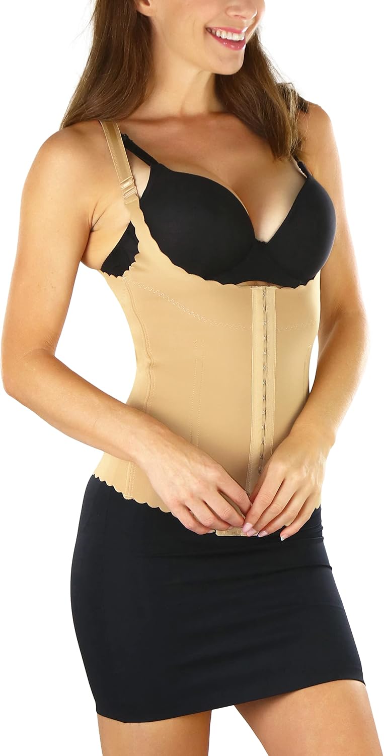 ToBeInStyle Women's Shaping Control Torsette Open-Bust Compression Top