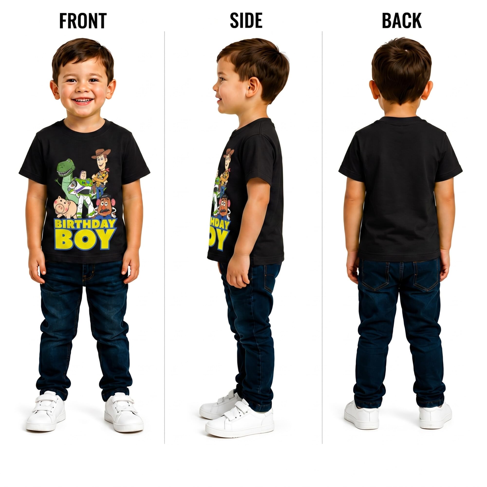 Disney Mickey Mouse Birthday Boy Shirt – Crew Neck Short Sleeve Graphic Tees Boys Birthday Shirt (Sizes 3T-7)