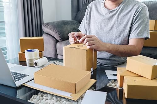 Miniatura 63 de Eupako Cajas de envío pequeñas de cartón corrugado de 9 x 6 x 2, paquete de 25 cajas de correo blancas para embalaje de pequeñas empresas, caja