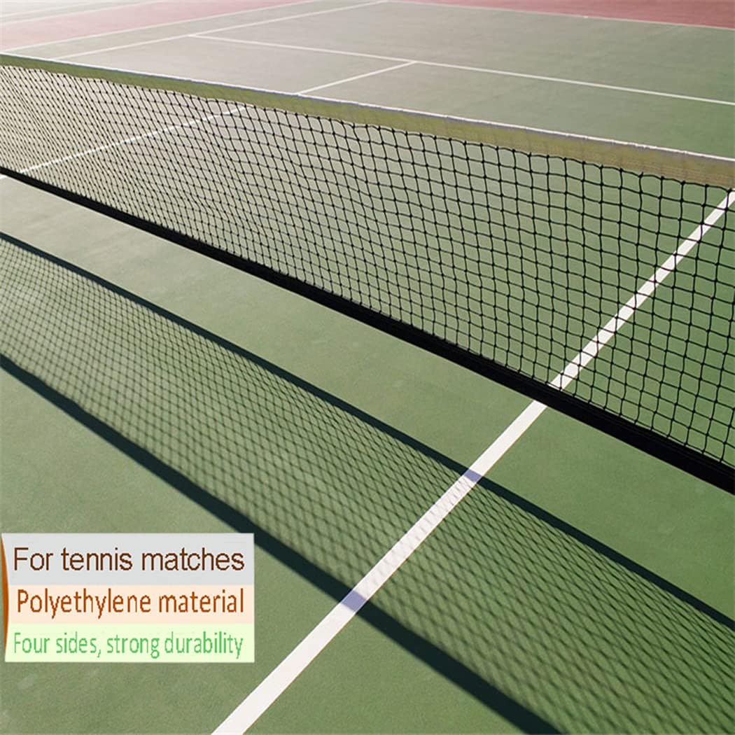 Professional Tennis Net, Portable Standard Tennis Court Block Fence Training Net with Handbag for Outdoor Home Tennis Matches, 12 * 3.3Ft
