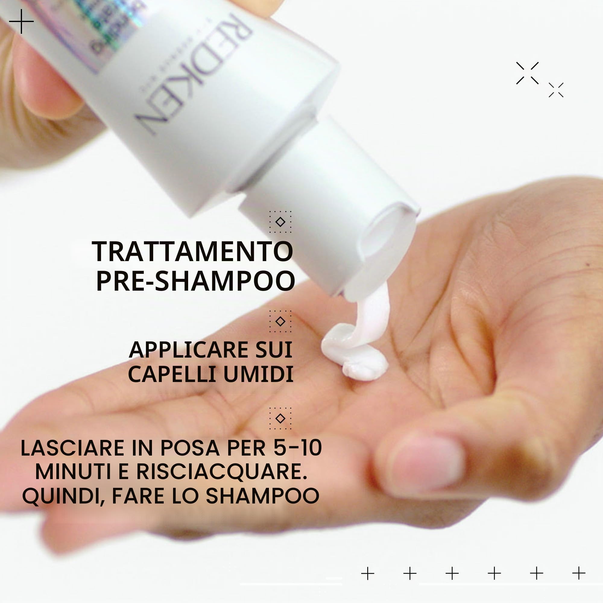 Redken Trattamento Intensivo Pre-Shampoo per Tutti i Tipi di Capelli Danneggiati e Fragili, Riparazione Intensa, Formula Vegana, Acidic Bonding Concentrate, 150 ml