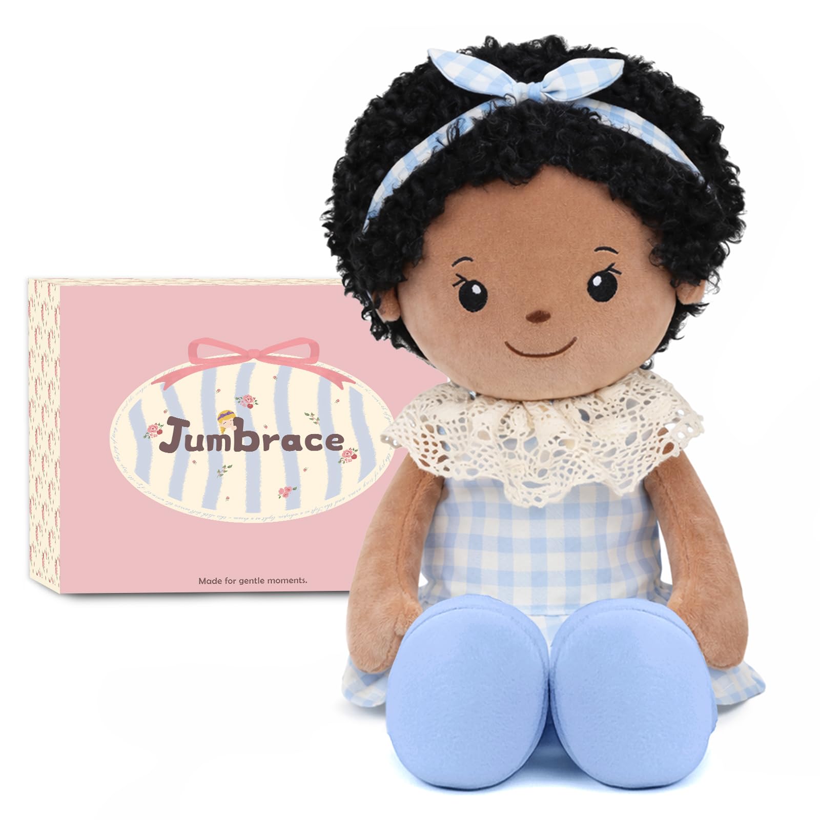 Jumbrace Soft Baby Doll Toys 16 inch Baby Rag Doll