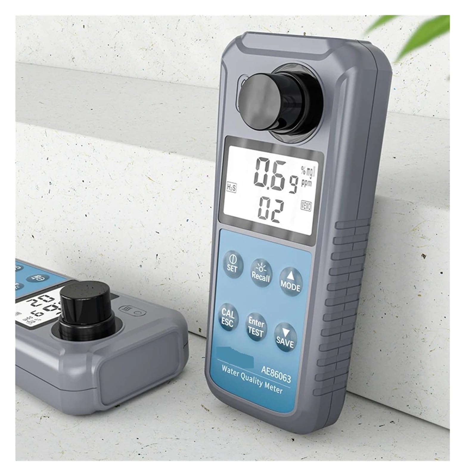 AE86063 Testeur De Qualité De L'eau PH De Laboratoire/piscine/aquarium Écran rétroéclairé | Compteur numérique d'hydrogène, de nitrite, de chlore résiduel, d'ammoniaque et d'azote
