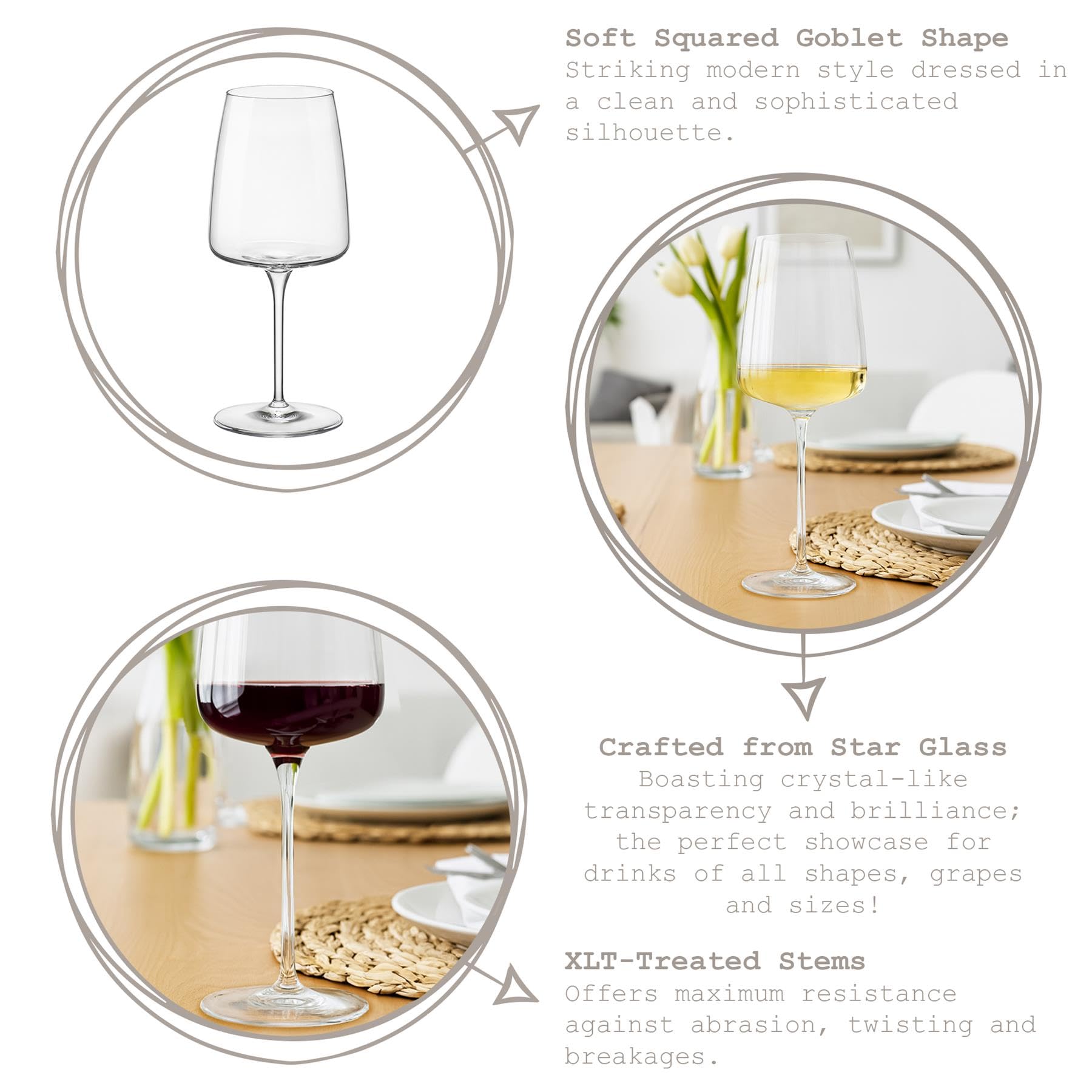 Bormioli Rocco Nexo Glaswaren-Set - 12pc Spülmaschinenfest Küche Wasser Cocktail Saft Gin Wein Whisky Trinken Glaswaren Gläser Set