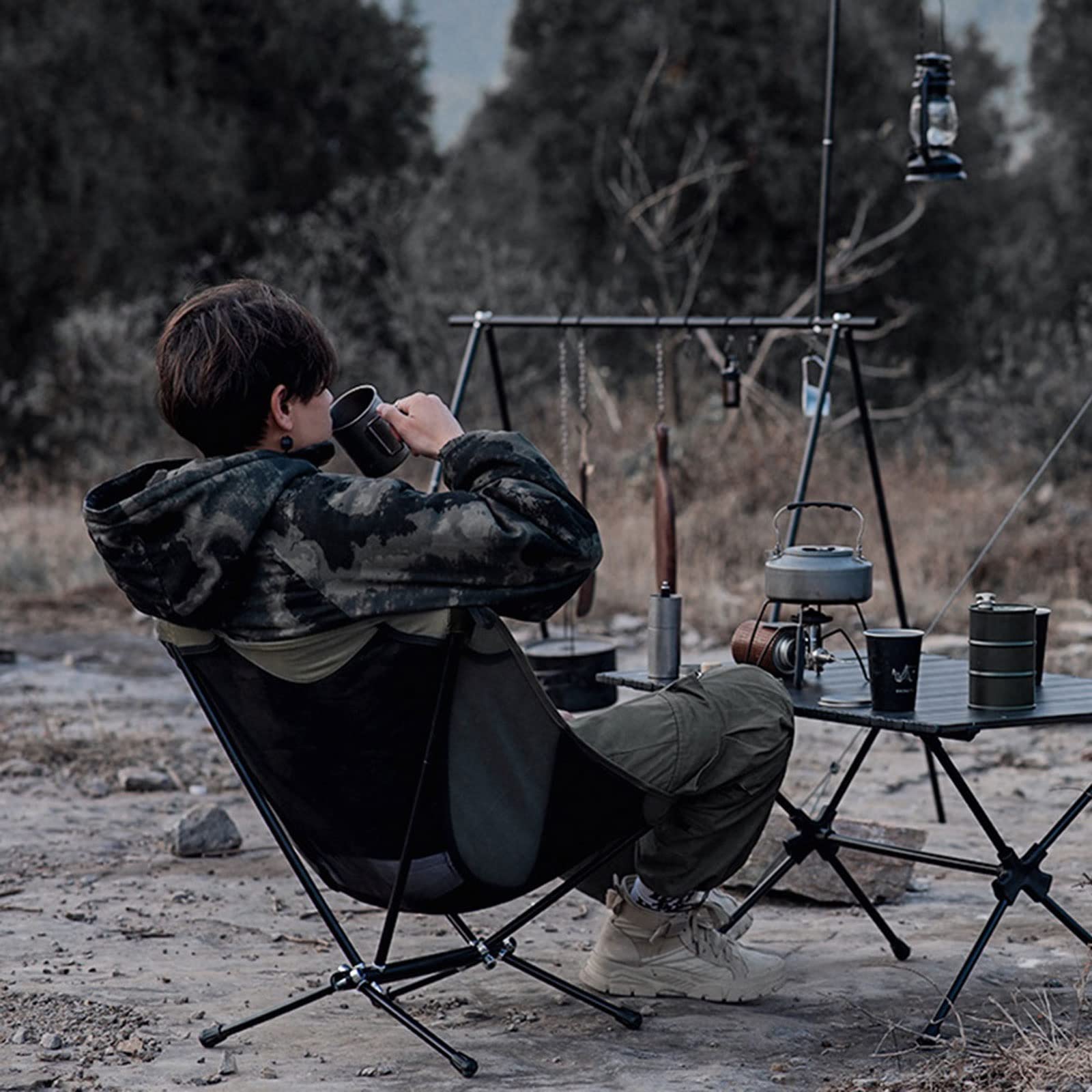 Sgabello da campeggio Sgabello da campeggio staccabile portatile ultraleggero sedia da campeggio pieghevole in lega di alluminio for escursioni all'aperto spiaggia picnic barbecue sedile portatile pes