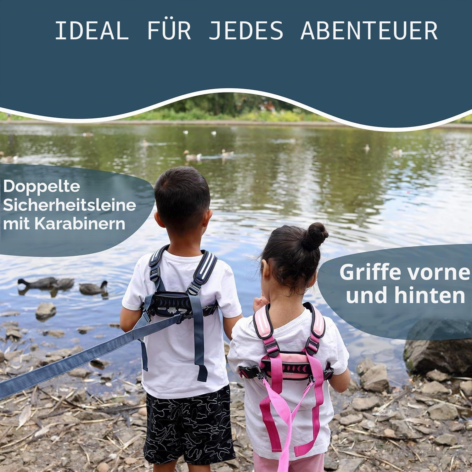 Hobbledehoo Active Kindergeschirr, sorgt für Sicherheit im Alltag und unterstützt das Sensibilisieren von Autismus, für Kleinkinder und Kinder im Alter von 2–7 Jahren