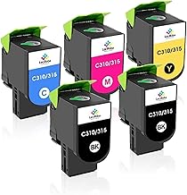LeciRoba C310 for Xerox C310 006R04356 006R04357 006R04358 006R04359 Toner for Xerox C310 C310dni C310dnim C315 C315dd NI C311 5dnim C11310v/dni C310v/dnim C315v/dni C315v/dni C315v/dnim Printer (Pack