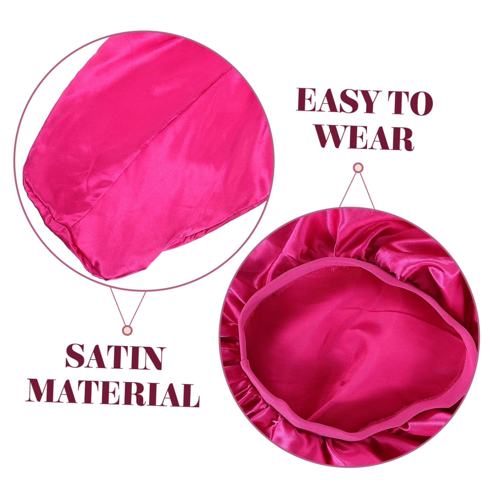 Didiseaon 5 Juegos De Gorros Para Dormir De Talla Única Para Adultos Niños Y Niñas Protectores Para El Cabello Para Cama.