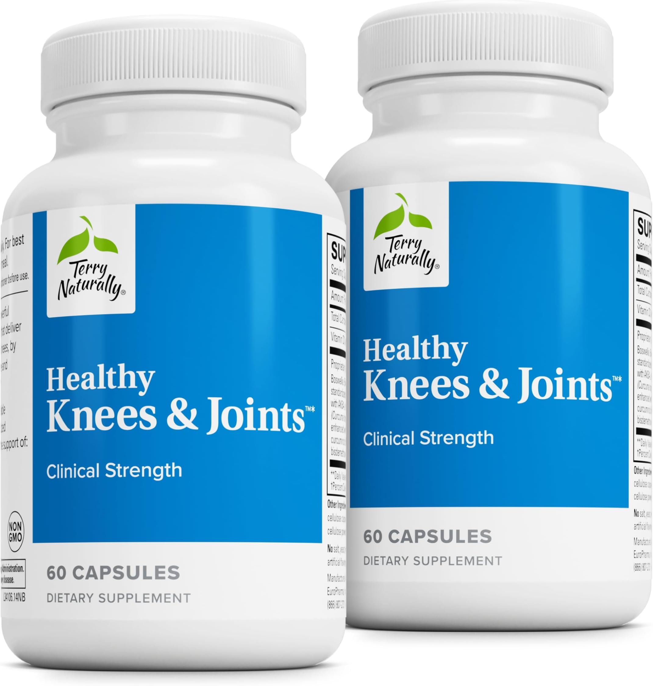 Healthy Knees & Joints - Dietary Supplement to Support Bone Health & Joint Flexibility - Healthy Knee & Hip Aid with Calcium Fructoborate - 60 Capsules, 2 Pack