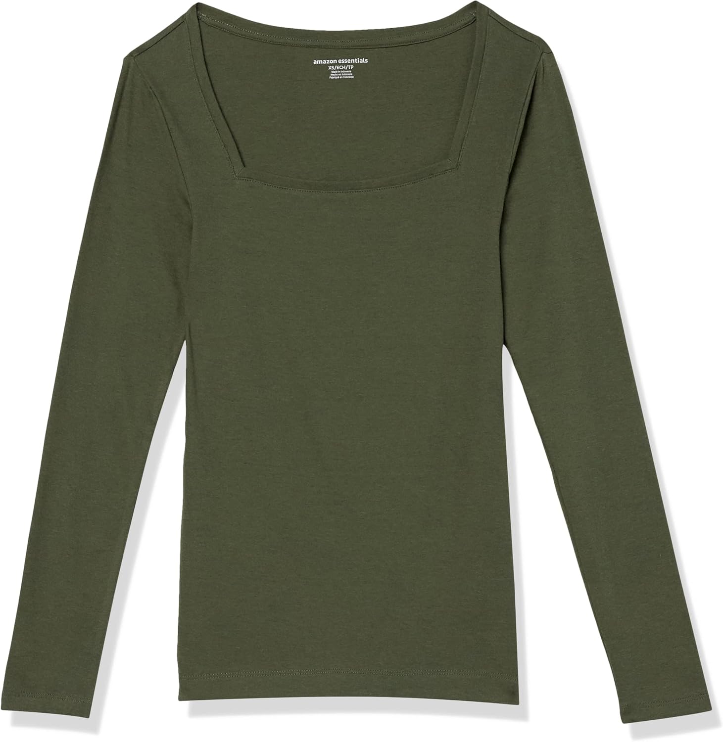Amazon Essentials Women's Slim-Fit Long Sleeve Square Neck T-Shirt - Image 6