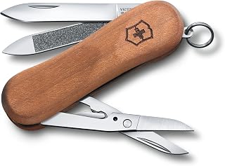 Executive Wood 81 5 Function Small Pocket Knife with Elegant Wood Scales, Walnut