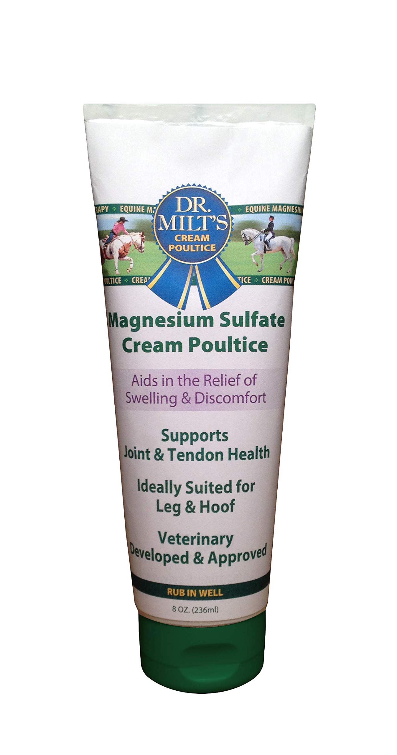 Dr. Milt's Horse Topical Epsom Salt Pain Relief Ointment Rub: Poultice and Liniment Cream. 1-8oz Cream - image 6