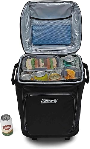 Miniatura 5 de Coleman 42-Can Soft Rolling Cooler with Wheels, Leak-Proof Portable Insulated Chiller with 12+ Hour Ice Retention, Made with Recycled Materials