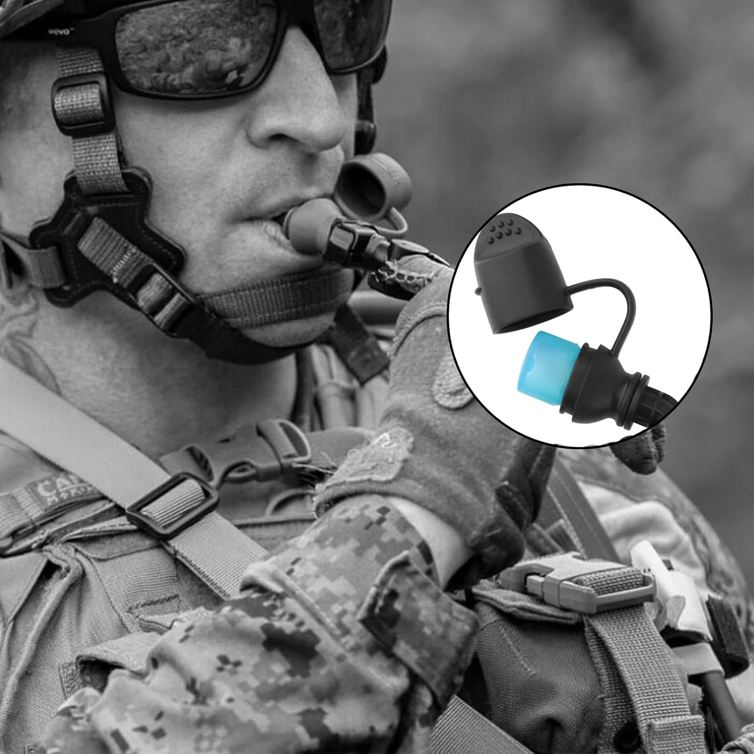 PETAC GEAR 1.5L / 3L Tactical Hydration Pack，Molle Carrier Pouch for 50 oz /100 oz Hydration Bladder Daypack Water Backpack.