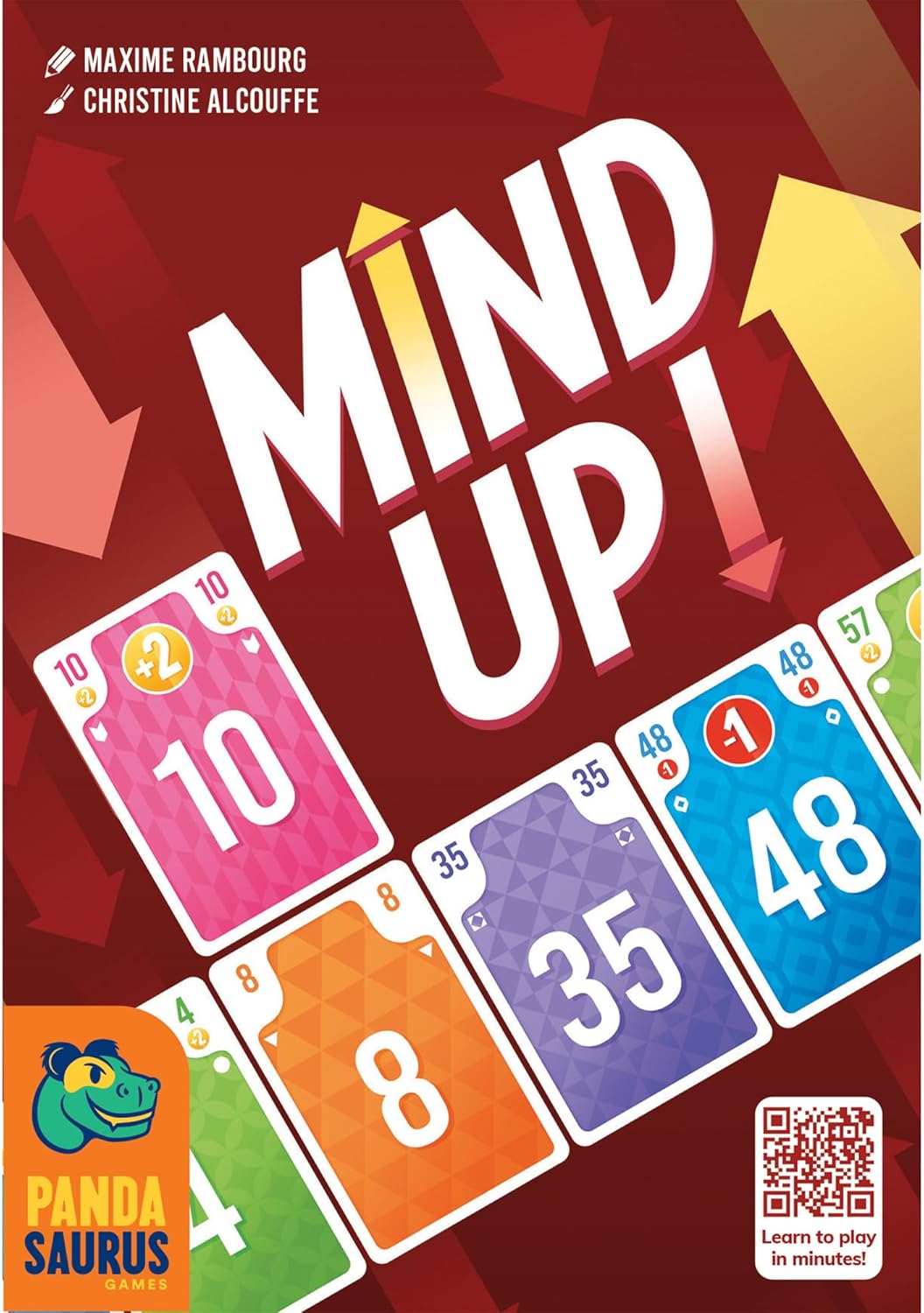 Mind Up! Card Game - Strategic Tableau Building, Simultaneous Play, Fun Family Game for Kids & Adults, Ages 8+, 3-6 Players, 15-20 Min Playtime, Made by Pandasaurus Games