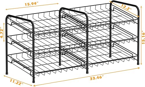 Miniatura 2 de Organizador de latas, estante de almacenamiento de latas, organizadores de latas y almacenamiento para despensa, dispensador apilable de