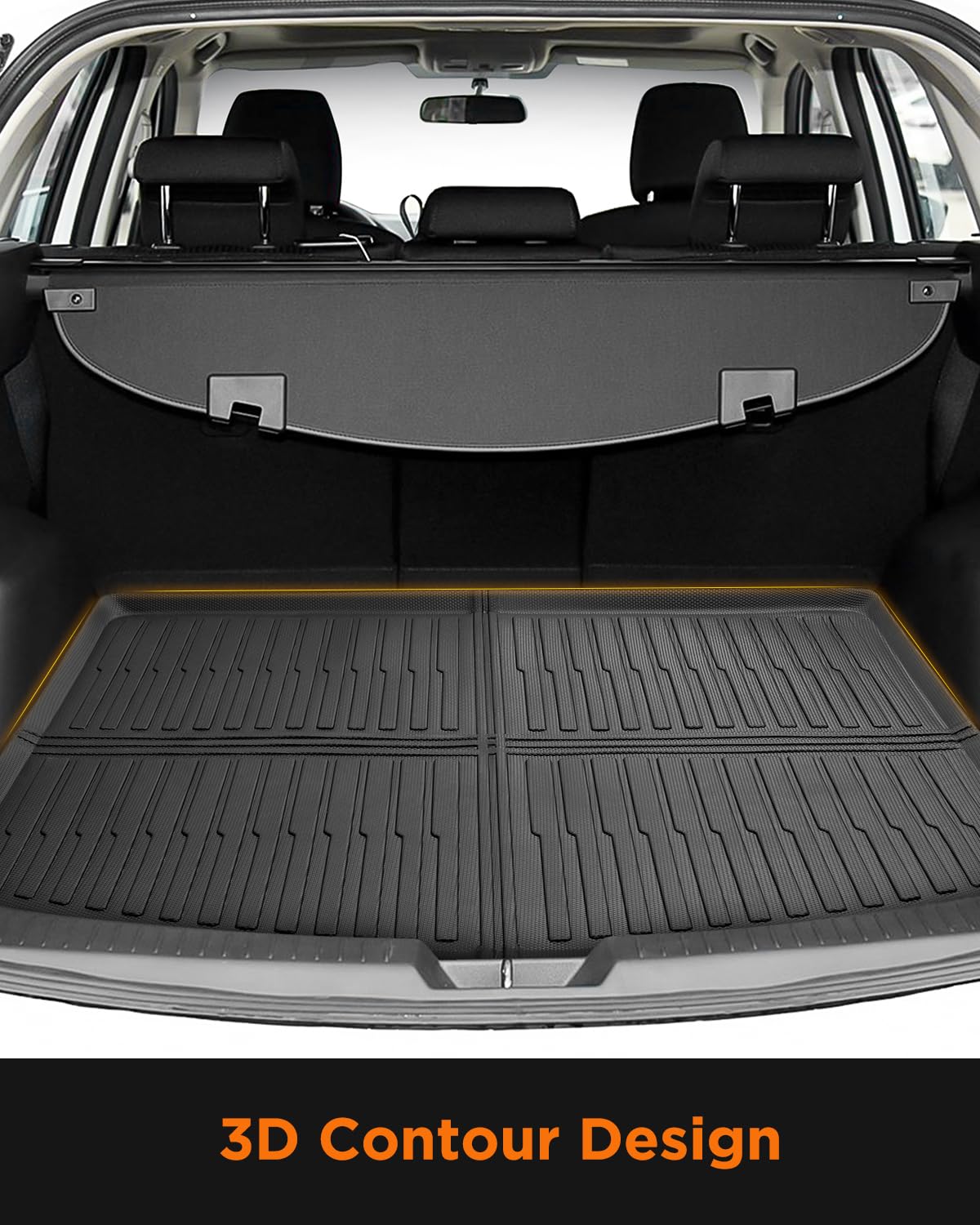 All Weather Car Floor Mats for Mazda CX5 2013 2014 2015 2016 1st Gen Automotive Cargo Liner Full — view 5