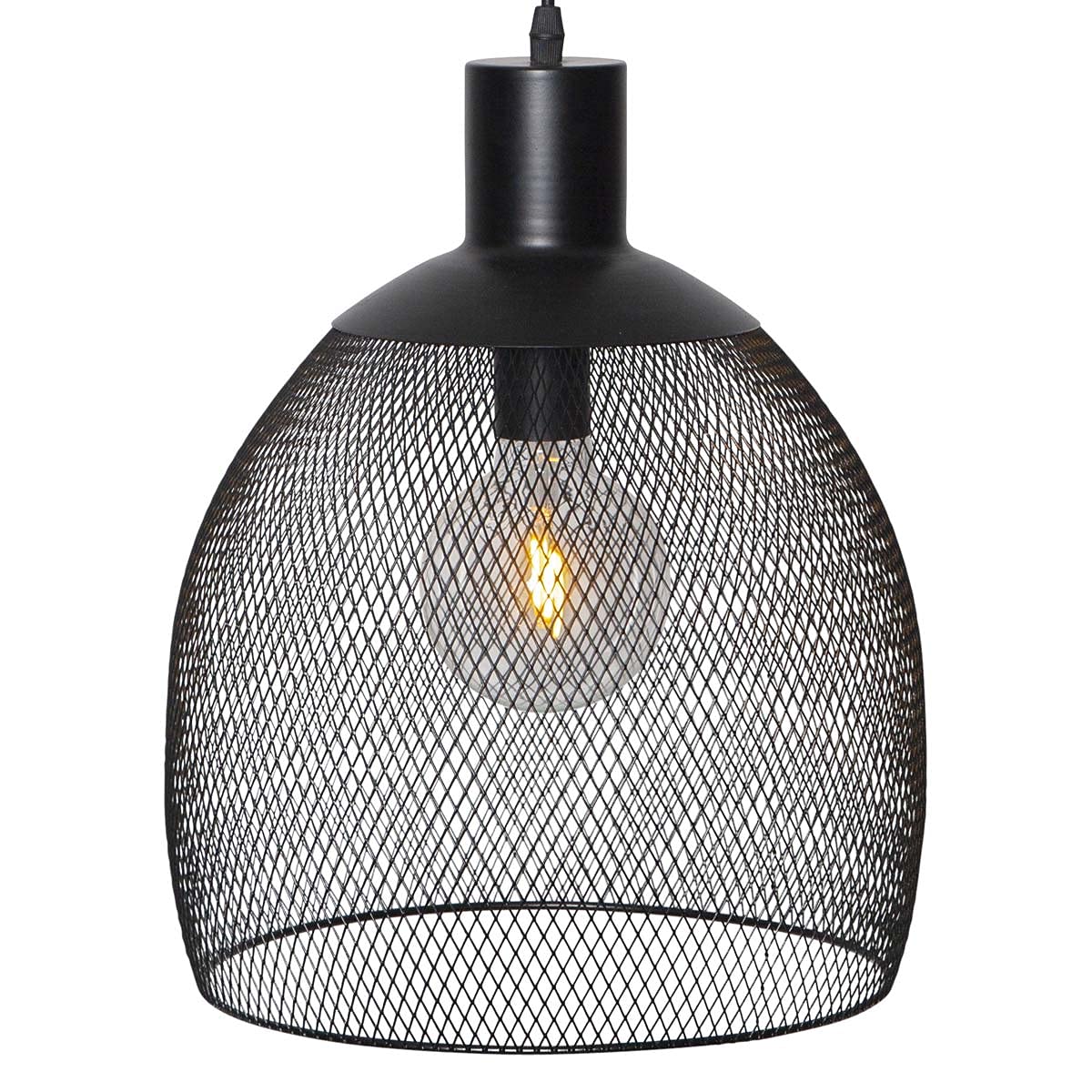 Best Season "Sunlight" LED Solar Hängelampe - Maße: 29x35cm, Schwarz, Warmweißes Licht, Solarpanel und austauschbarer Akku - Für eine zauberhafte Atmosphäre im Freien