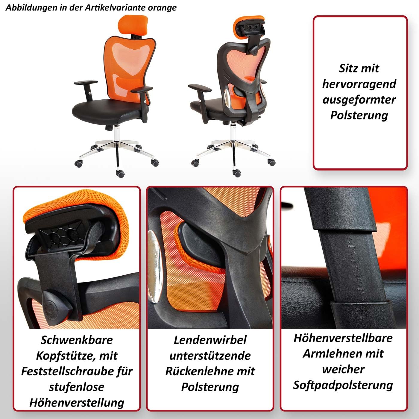 Profesional de oficina – Silla Atlanta XXL, giratoria, 150 kg de piel sintética ~ verde