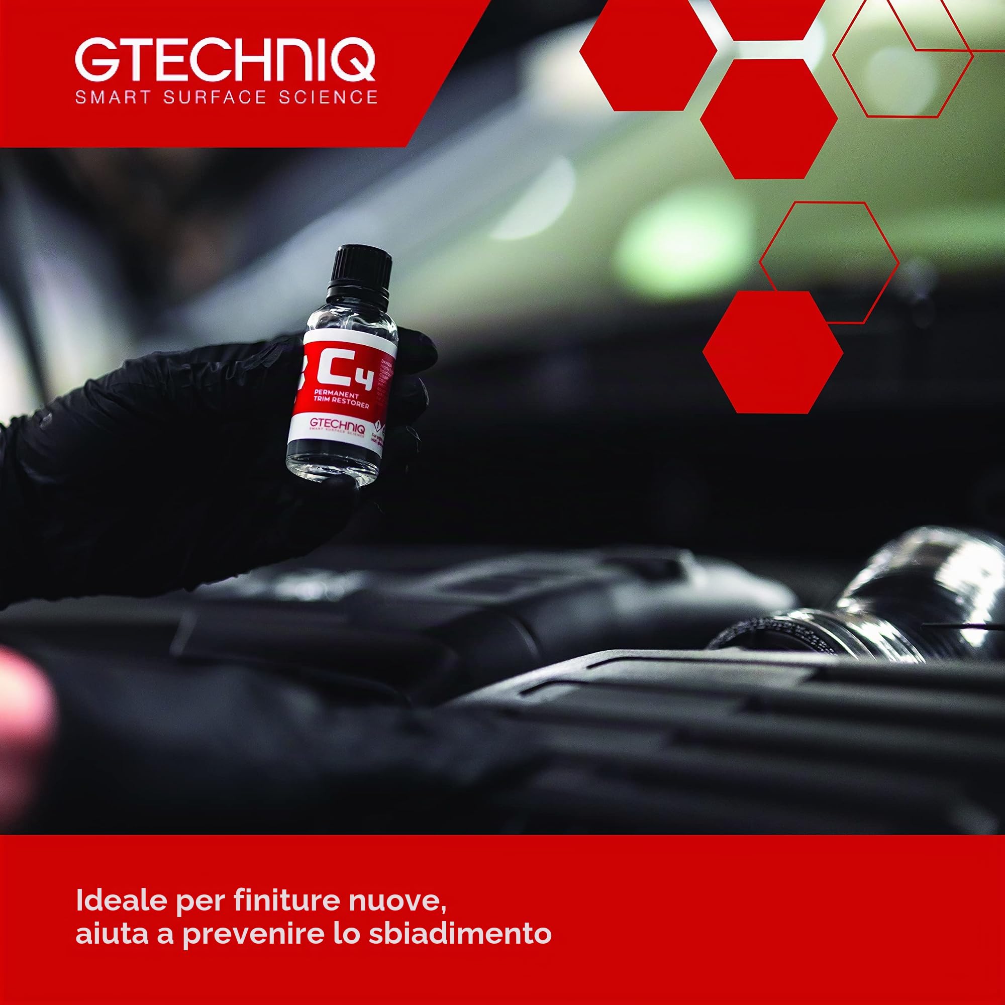 Protezione ravvivante C4 per finiture in plastica