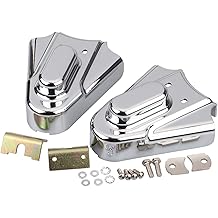 2pcs Motorcycle Chrome Rear Wheel Shaft Cap Side Protector Guard Axle Covers Compatible with Harley Softail Heritage Springer Standard Custom 1986-2007