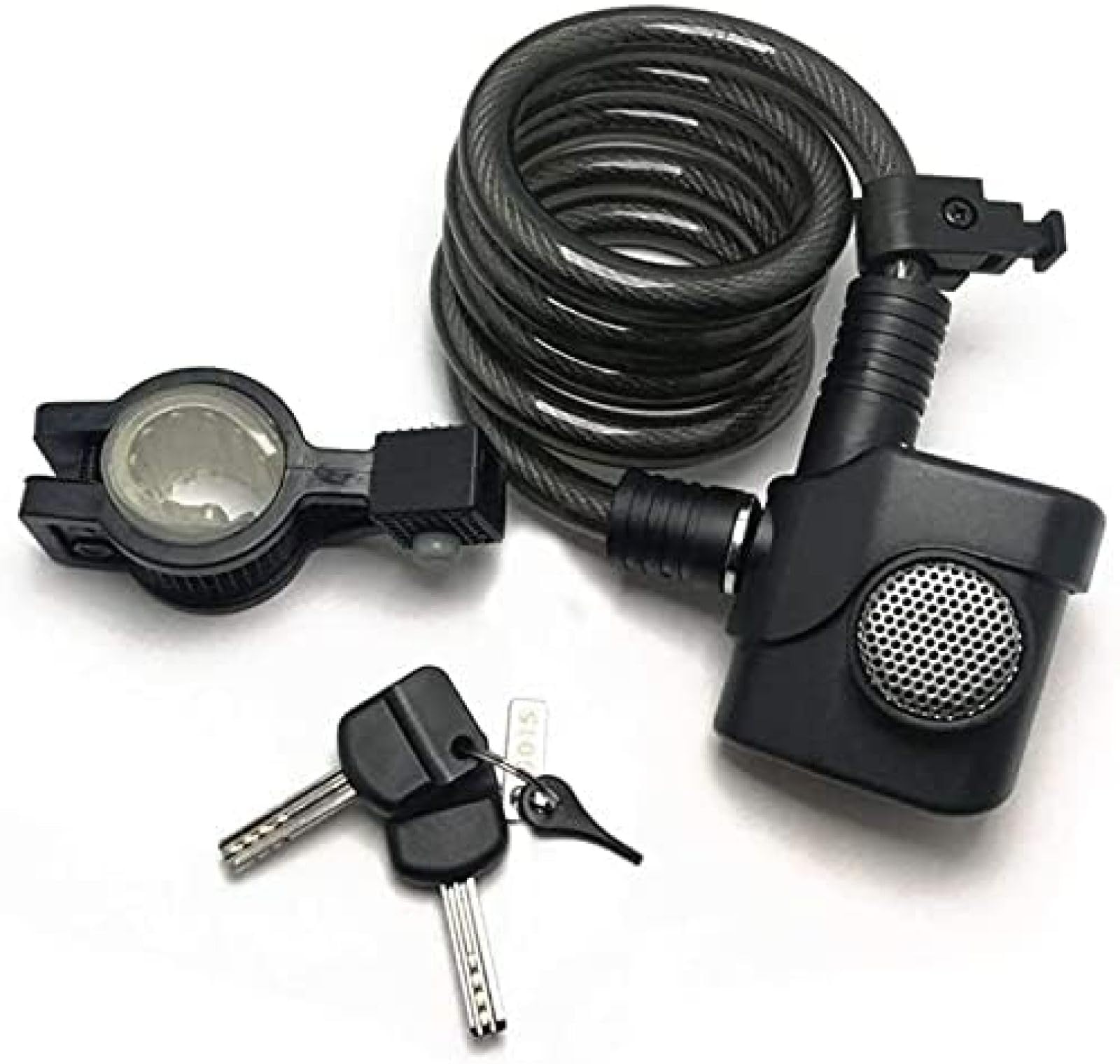 Cable de bloqueo de bicicleta con alarma, nivel de sonido de alarma 110 DB, candados de bicicleta antirrobo impermeables, alarma de seguridad antirrobo para candado de bicicleta seguridad de