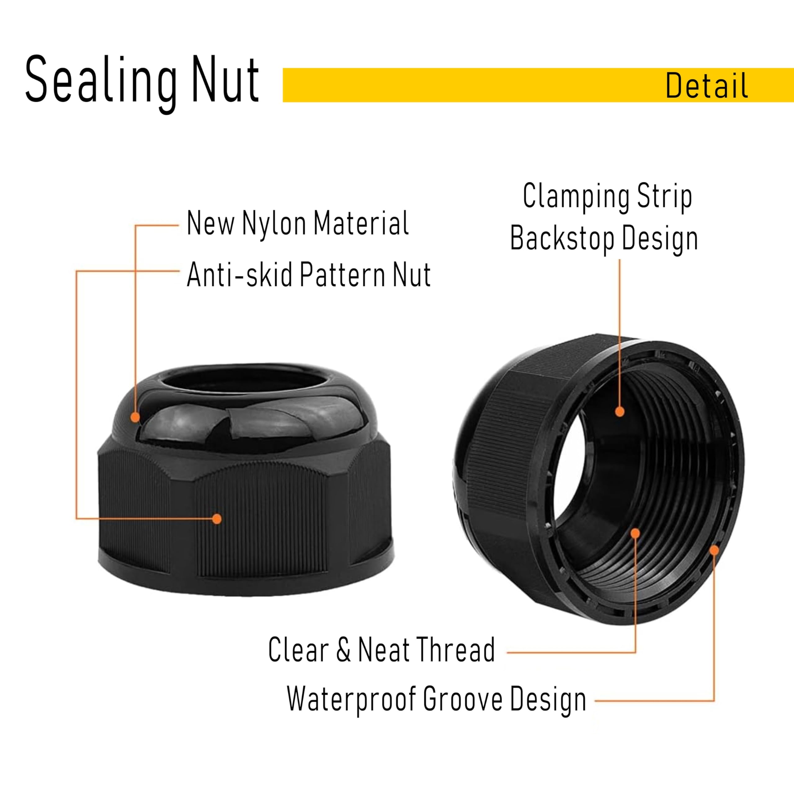 Waterproof Cable Glands - 10 Pack PG7 & NPT -4