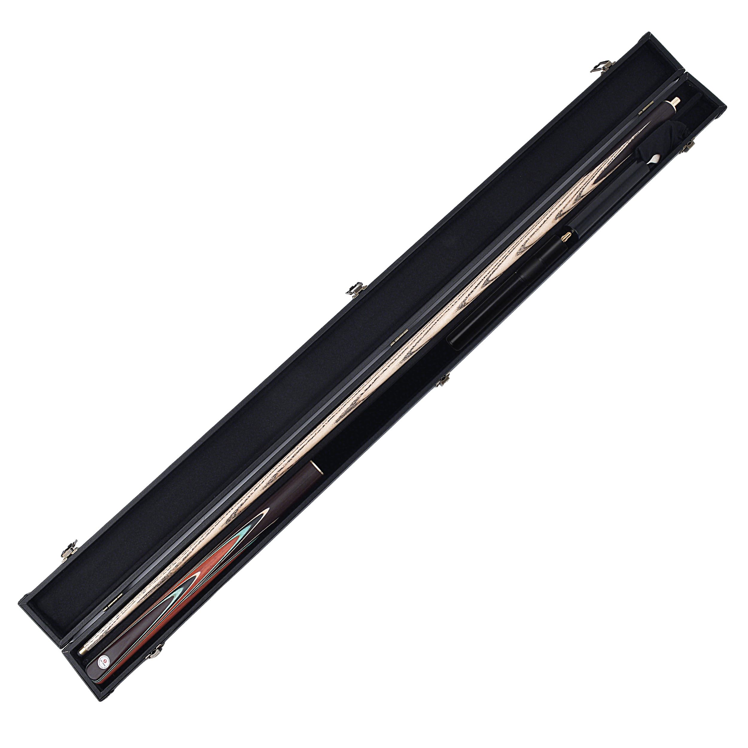 WAYMARK Snooker-Queue-Set, Rengas, Walnussholz, handgefertigt, 144,8 cm, 524,5 g, 3/4-Gelenk, 9,5 mm Snooker-Queue-Spitze mit Pool-Queue-Zubehör, 3/4 Snooker-Queue-Hülle, Snooker-Queue-Verlängerung
