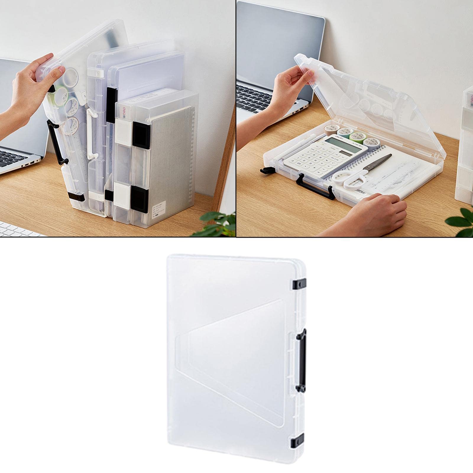 Amazon.co.jp: misppro ポータブルファイルケース プラスチック