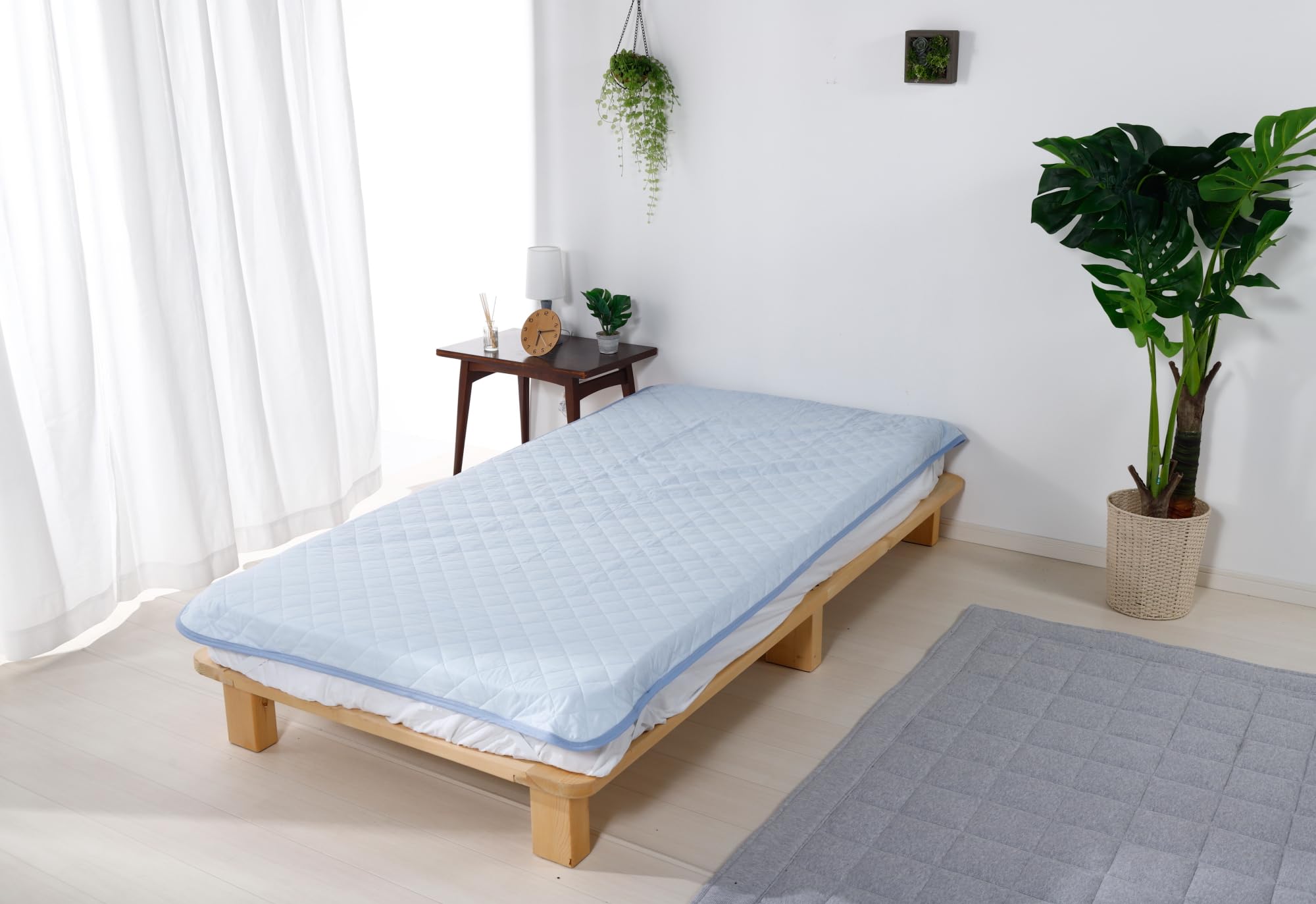 ◎新品未使用タグ付 和晒しガーゼ 脱脂綿 敷パッド セミダブル ピンク✨️日本製 ◎新品未使用タグ付 和晒しガーゼ 脱脂綿 敷パッド セミダブル ピンク