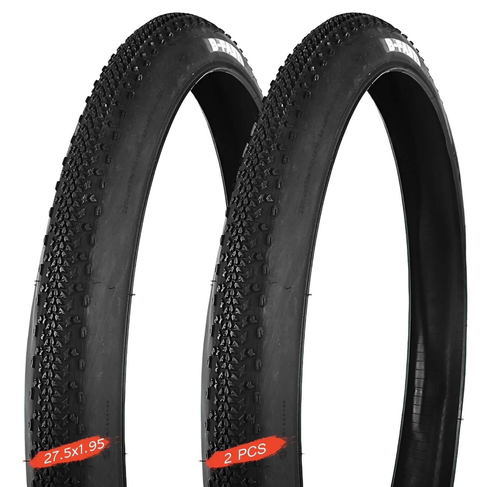 2PCS 27.5x1.95 50-584 Opona Rowerowa Odporna na Przebicia, do MTB i Jazdy Miejskiej, Wzór All-Terrain, Wzmocniona Ścianka Boczna, Niska Oporność Toczenia