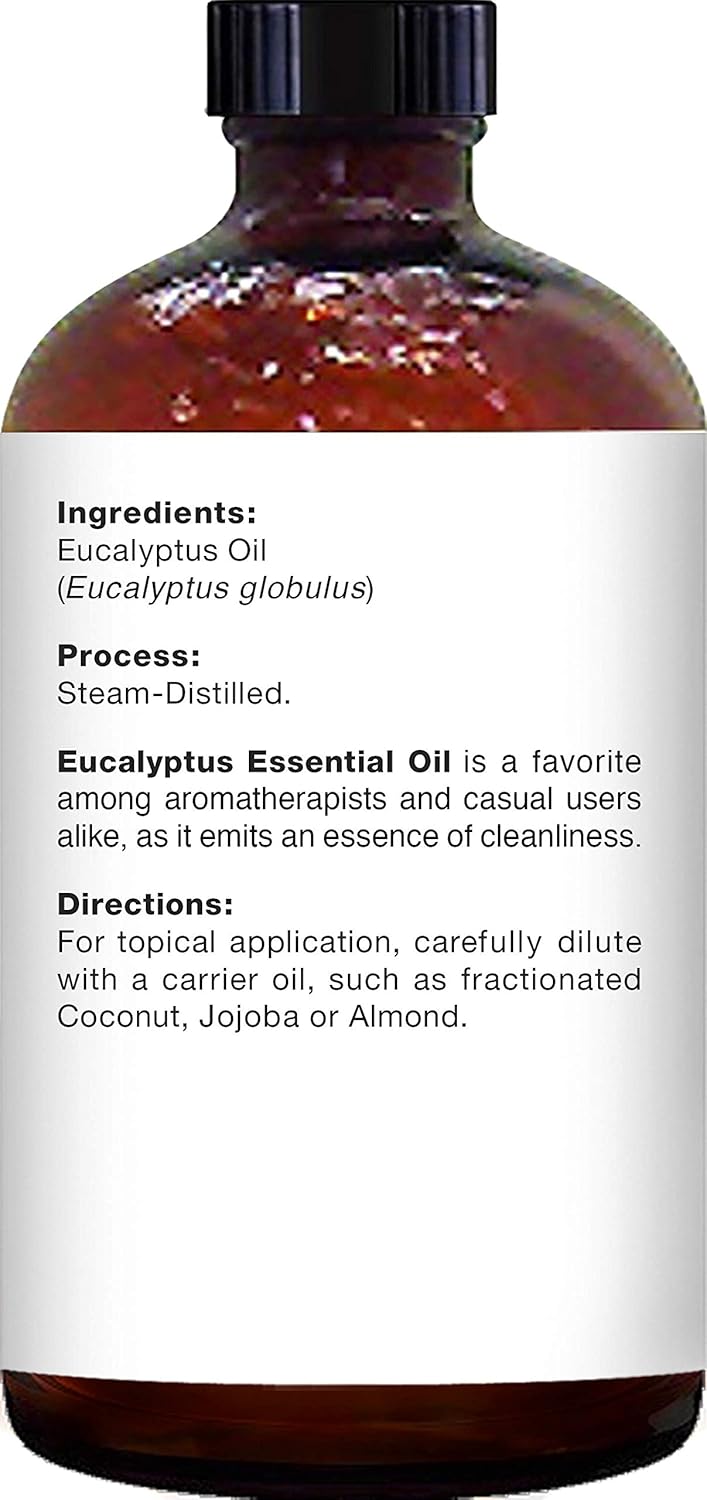 Majestic Pure Eucalyptus Essential Oil, Pure and Natural with Therapeutic Grade, Premium Quality Eucalyptus Oil, 4 Ounces : Health & Household