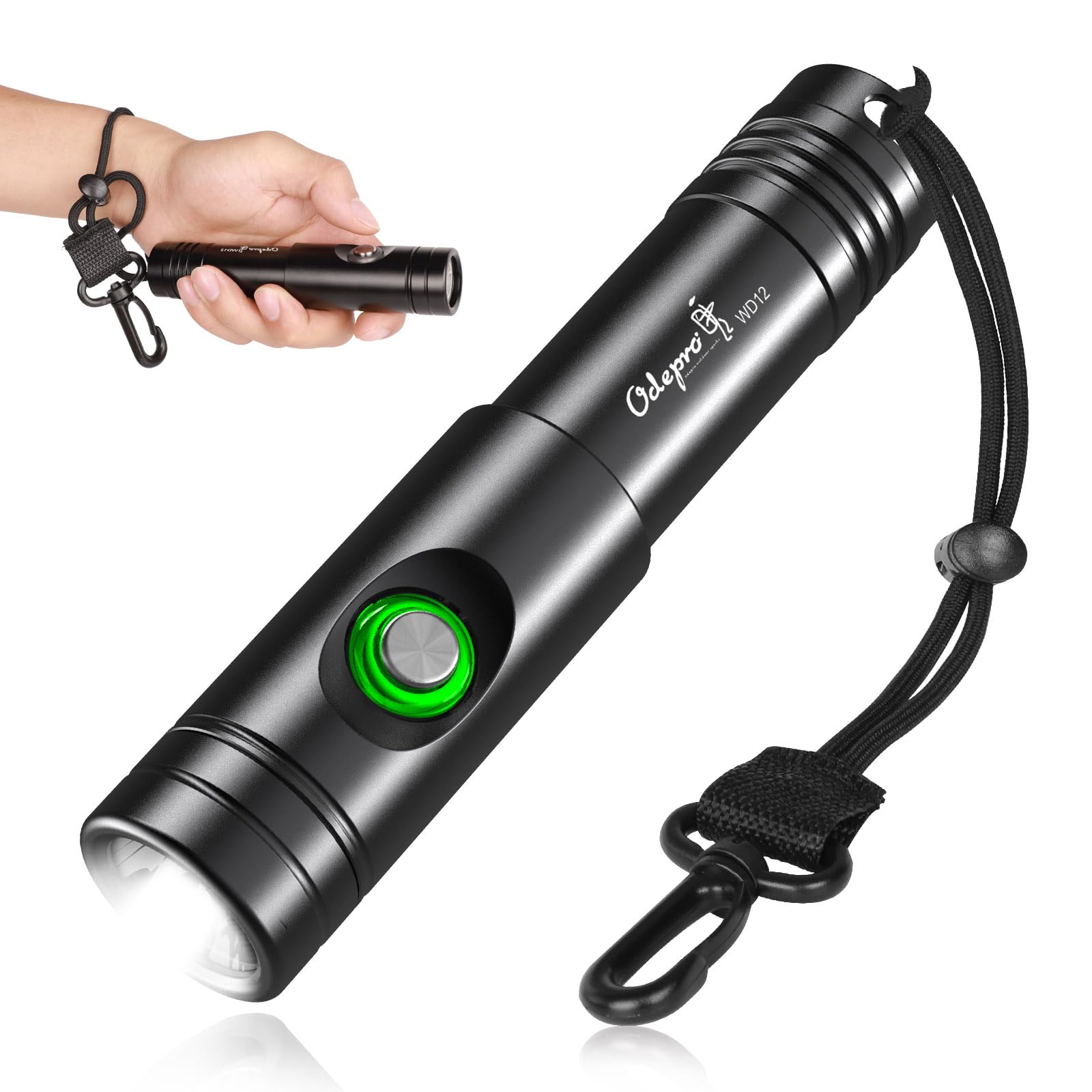 dive flashlight rechargeable Odepro WD12 Light, 1400 Lumens Scuba Diving Flashlight, Black Size:9L MAD FISHEN Spinning Reels your EVO light will Crux Lumbar