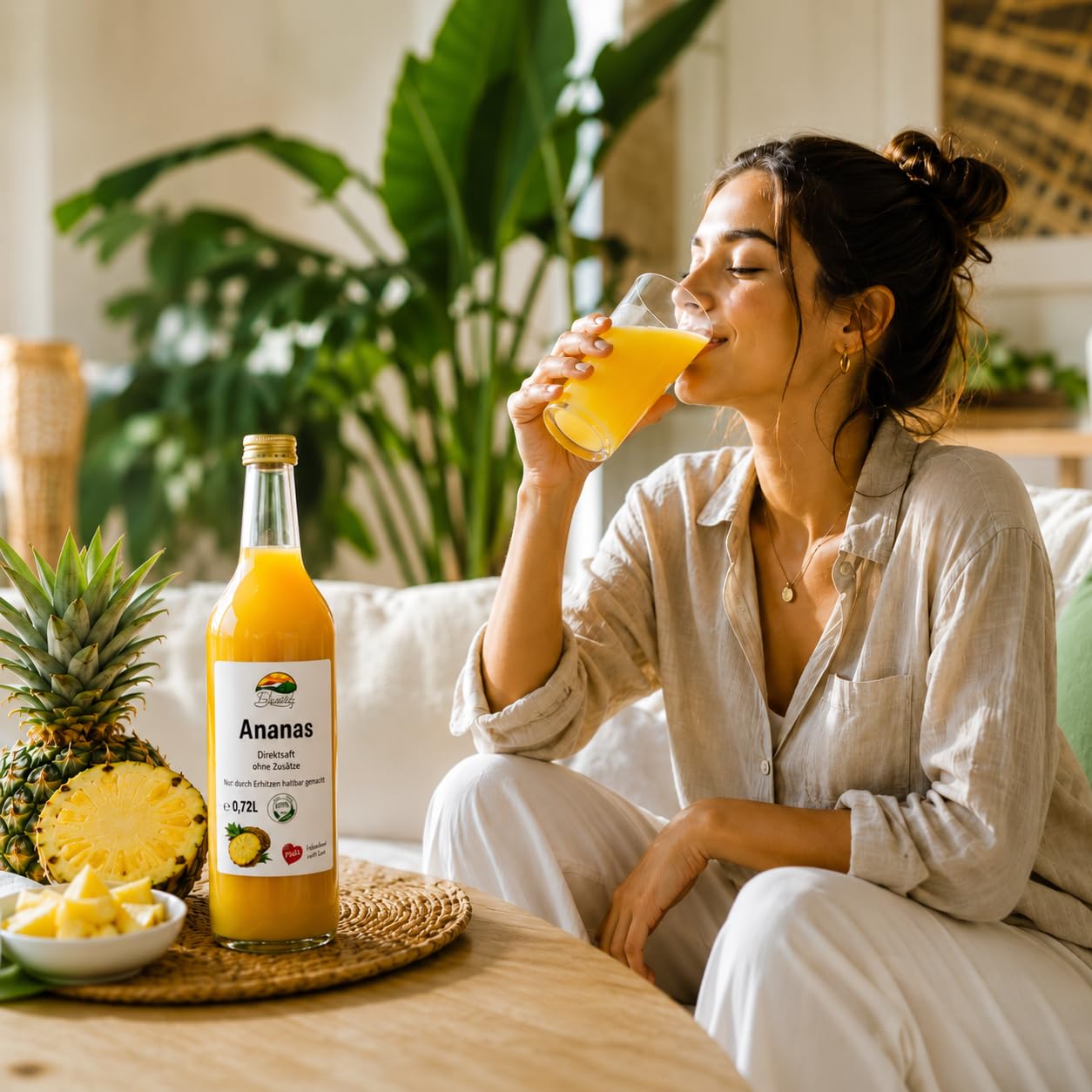 BLEICHHOF® Ananassaft- Direktsaft, vegan (6x0,72L)