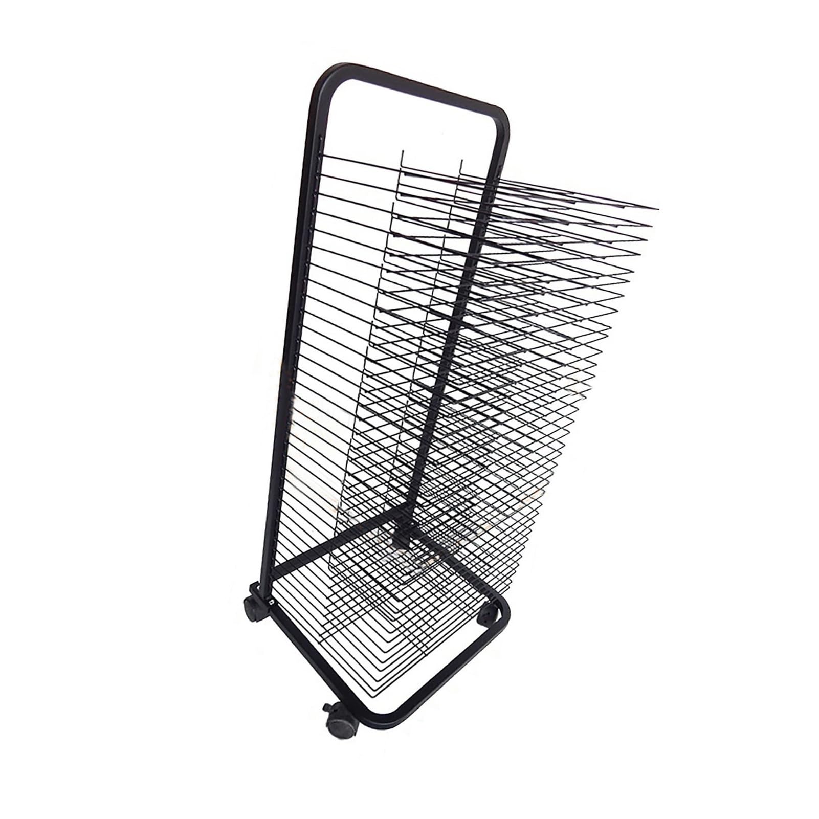 Aioneer Art Paper Storage Drying Cart, 35 Tiers Paper Storage Organizer With Locking Casters, For Classroom Studios Posters