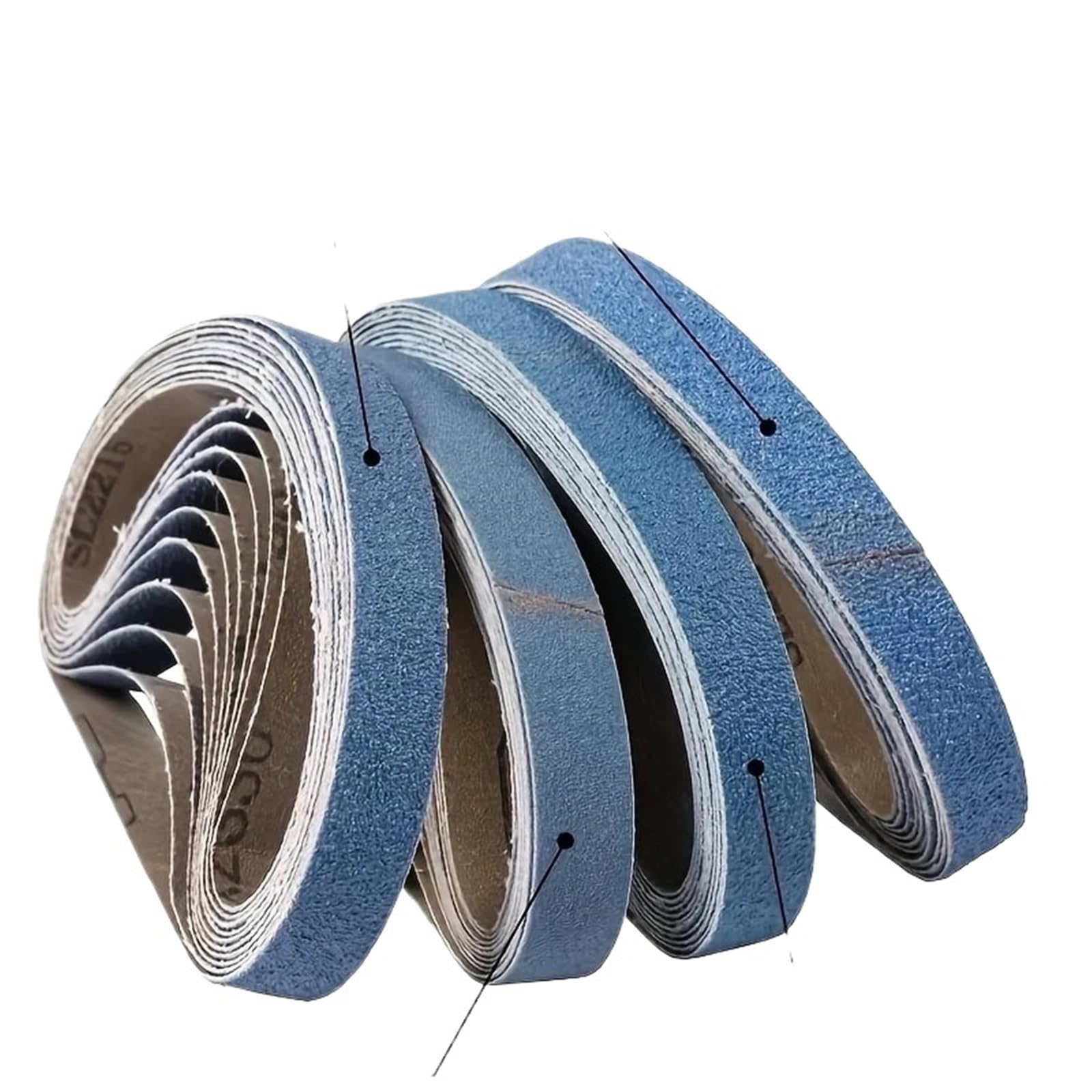 ZUOAHBDT Sander Belts Set, Zirconia Sanding Belts 20x520mm 40/60/80/120 Grit Artificial Jade 10 pcs(60 Grit)